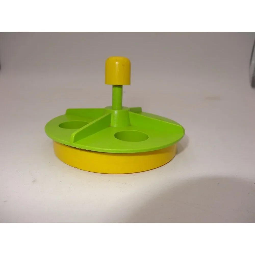 Fisher Price Little People Merry Go Round School Playground Yellow Green an Girl